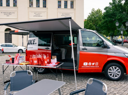 Für die Menschen auf Achse! Mobiles Büro der Fraktion DIE LINKE rollt durch Sachsen-Anhalt!